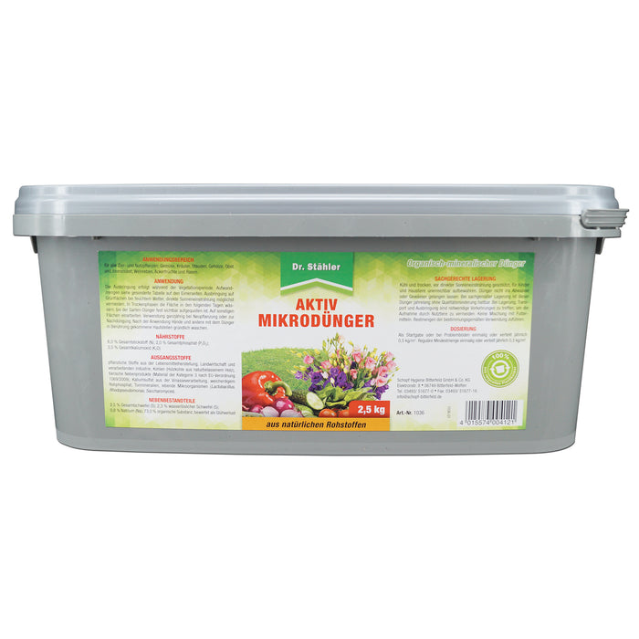 Aktiv Mikrodünger für gesunde Zier- und Nutzpflanzen - fest - Silberkraft