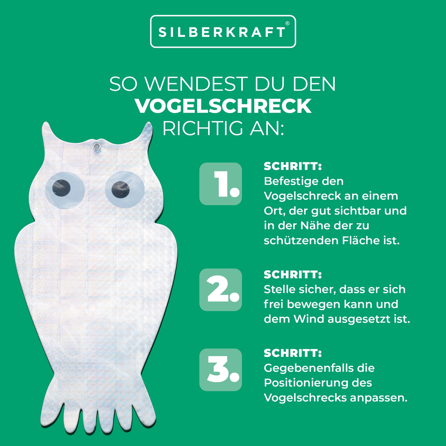 Mit Stil gegen Vögel: Dekorativer Vogelschreck für friedliche Gartentage - Silberkraft