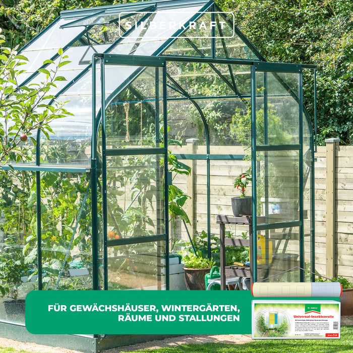 Universal Insektenrolle:  Zum Fangen von Trauermücken, geflügelten Blattläusen, weißen Fliegen und Thripsen - Silberkraft