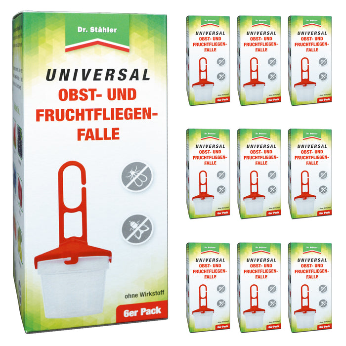 Universele fruit- en fruitvliegjesval - Voor het vullen met een lokmiddel tegen fruitvliegjes - Silberkraft