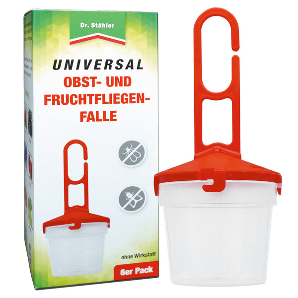 Universele fruit- en fruitvliegjesval - Voor het vullen met een lokmiddel tegen fruitvliegjes - Silberkraft