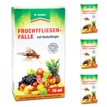 Fruitvliegenval met zelfklevende vanger - lokeffect - zilverkracht