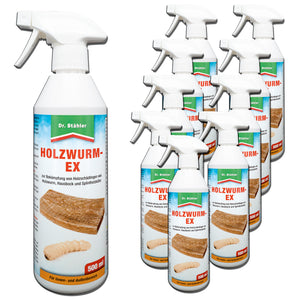 Effektives Holzwurm-Ex-Spray: Zuverlässiger Schutz vor Holzschädlingen wie dem Holzwurm, Hausbock und Splintholzkäfer - Silberkraft