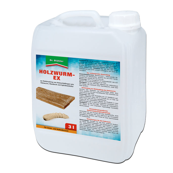 Effektives Holzwurm-Ex-Spray: Zuverlässiger Schutz vor Holzschädlingen wie dem Holzwurm, Hausbock und Splintholzkäfer - Silberkraft