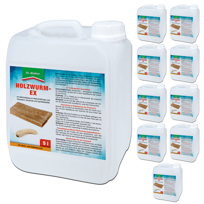 Effektives Holzwurm-Ex-Spray: Zuverlässiger Schutz vor Holzschädlingen wie dem Holzwurm, Hausbock und Splintholzkäfer - Silberkraft
