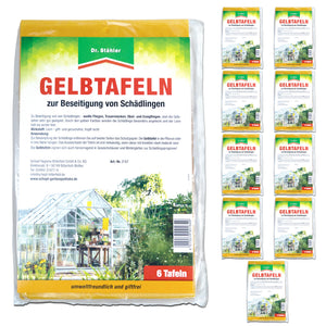 Effectieve gele panelen voor ongediertebestrijding voor kamer- en wintertuinplanten - Silberkraft