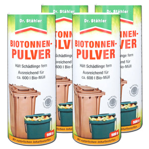 Bio-Tonnenpulver gegen unangenehme Gerüche und Schädlinge - Silberkraft