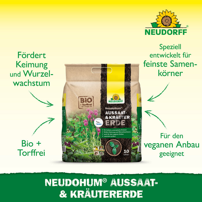 Neudorff NeudoHum Aussaat- und KräuterErde - Silberkraft
