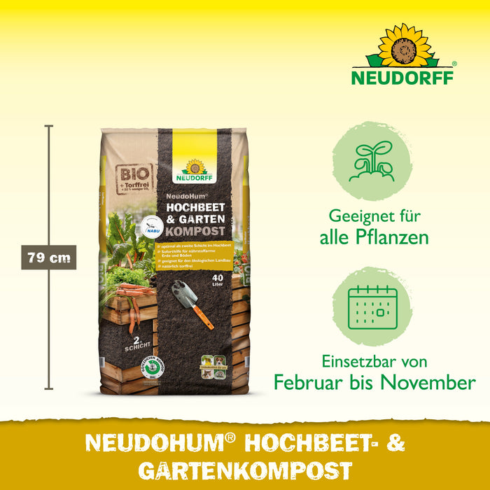 Neudorff NeudoHum Hochbeet- und GartenKompost - Silberkraft