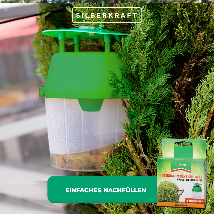 Nachfüllpack Buchsbaumzünsler-Falle: Einfaches und schnelles Nachfüllen - Silberkraft