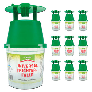 Universal Trichterfalle ohne Lockstoff: Praktische Lösung gegen Schadschmetterlinge - Silberkraft