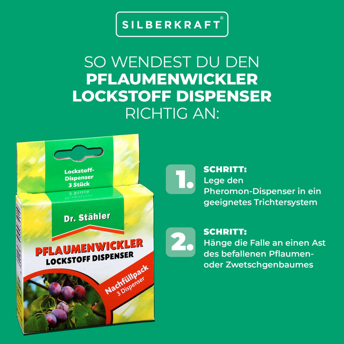 Pruimenmottenlokmiddeldispenser - navulverpakking - Silberkraft