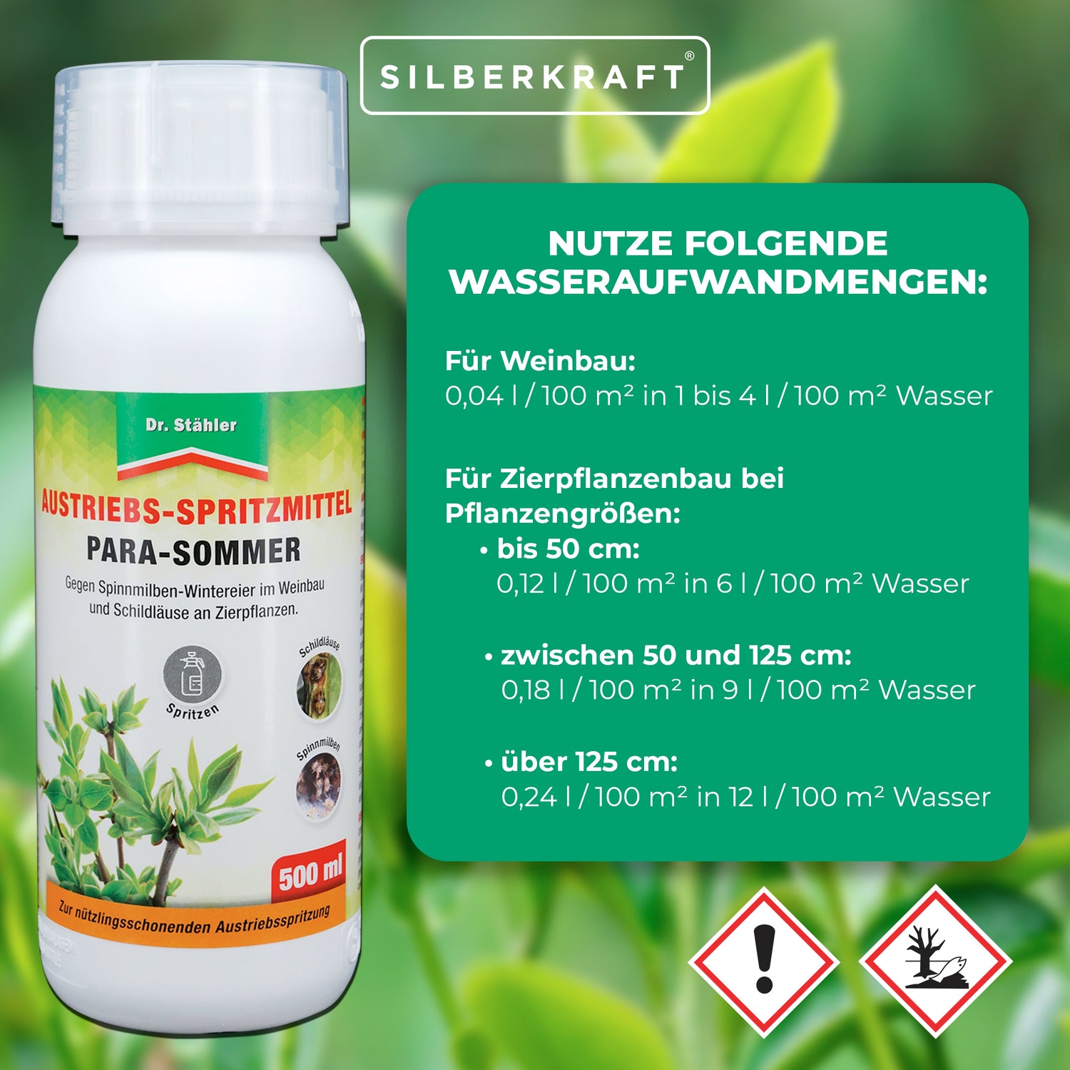 Para Sommer: Austriebs-Spritzmittel gegen Schildläuse und Spinnmilben - Silberkraft