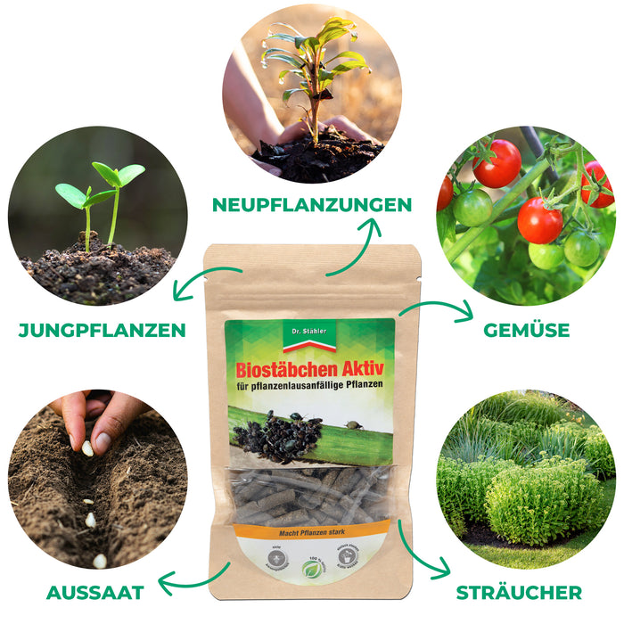 Biostäbchen Aktiv: Hochwirksames Pflanzenstärkungsmittel für vitale und widerstandsfähige Pflanzen - Silberkraft