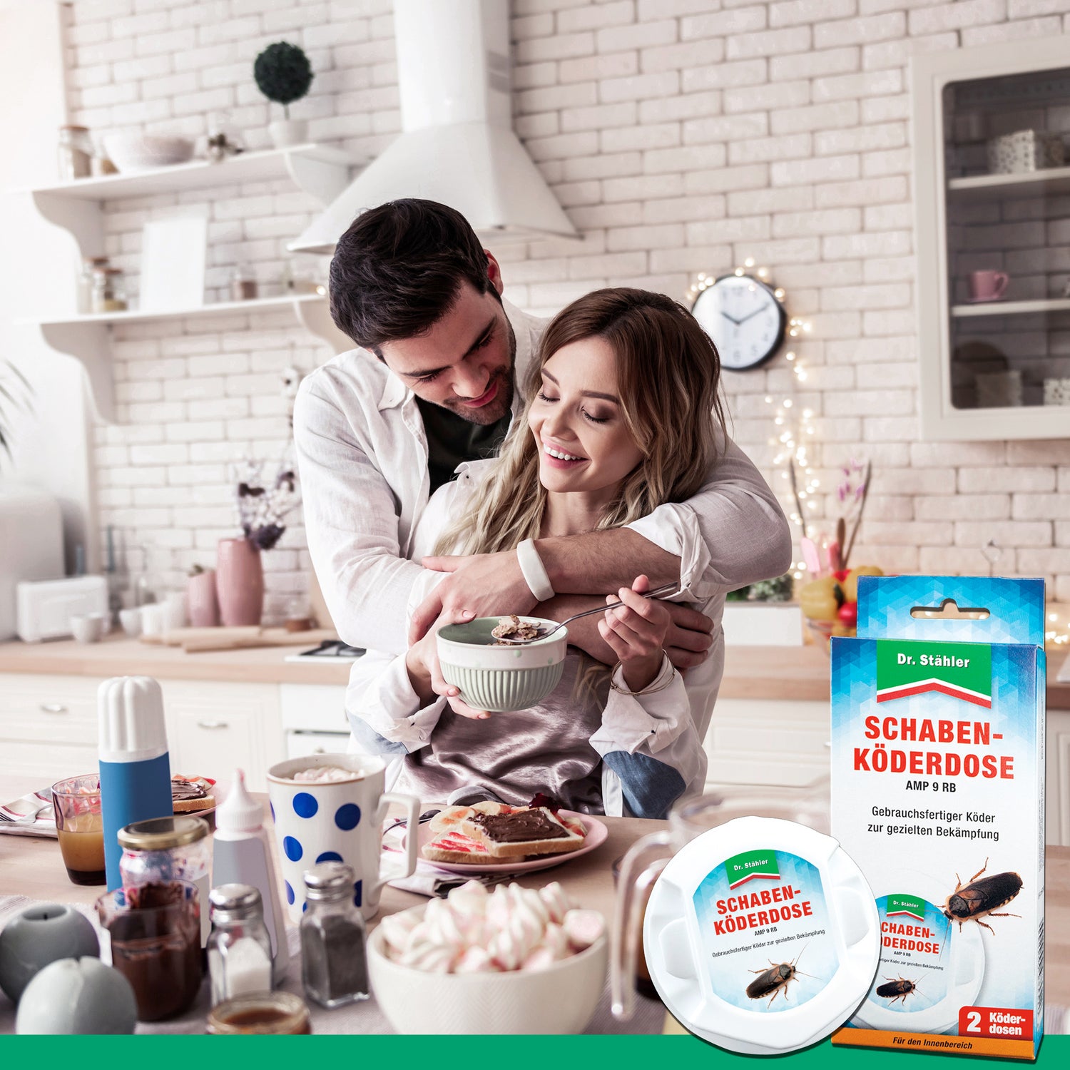 Kakkerlakkenlokdoos voor binnen tegen de Duitse kakkerlak, gewone kakkerlak en Amerikaanse kakkerlak