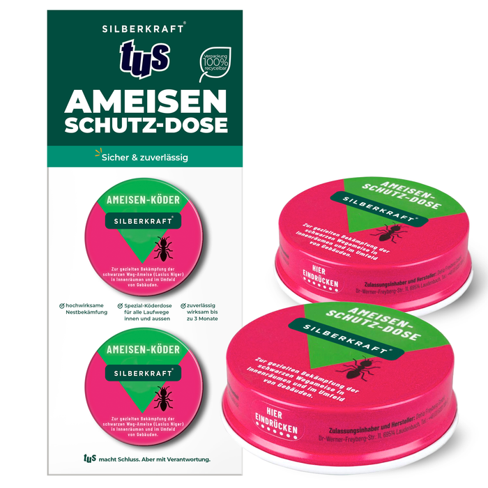 Ameisen-Ex Köderdose, 2 Stück - Silberkraft