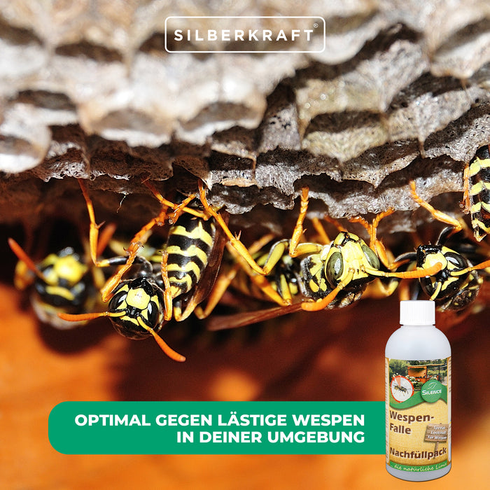 Nachfüllpack Silence Wespenfalle: Wirksamer Schutz vor lästigen Wespen - Silberkraft