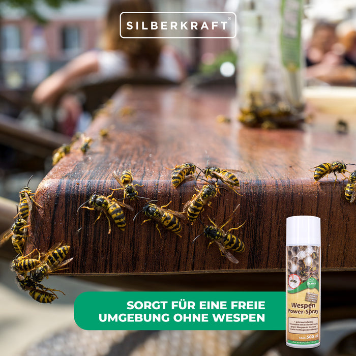 Silence Wespen-Power Spray: Gebrauchsfertiges Insekten-Spray mit sofortiger Wirkung - Silberkraft