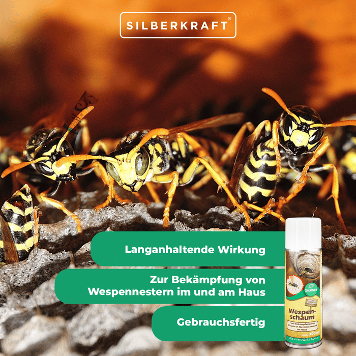 Silence Wespenschaum: Gebrauchsfertiger Schaum zur Bekämpfung von Wespennestern - Silberkraft