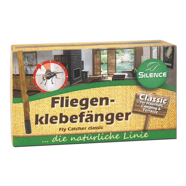 Silence vliegenlijmvanger: klassieke vliegenvanger met unieke aantrekkingskracht - silver power