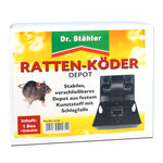 Effectief rattenaasdepot met klikval voor binnen en buiten - Silberkraft