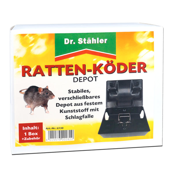 Effectief rattenaasdepot met klikval voor binnen en buiten - Silberkraft