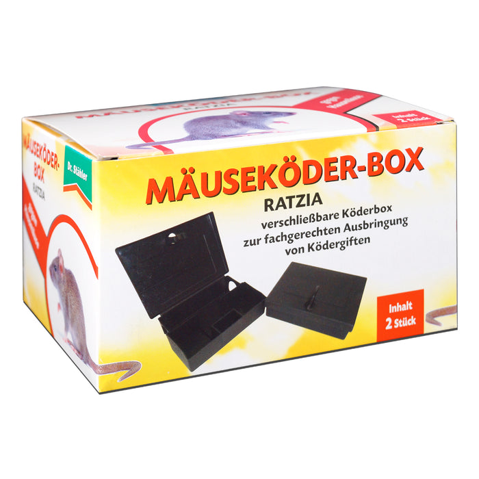 Ratzia Mäuseköder-Box: Effektive Mäusebekämpfung für Innen- und Außenbereich - Silberkraft