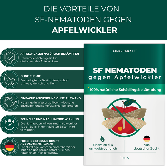 SF Nematoden gegen Apfelwickler - Silberkraft