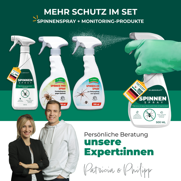 Spinsprayset - meerdere flesjes voor effectieve spinnenbestrijding door het hele huis