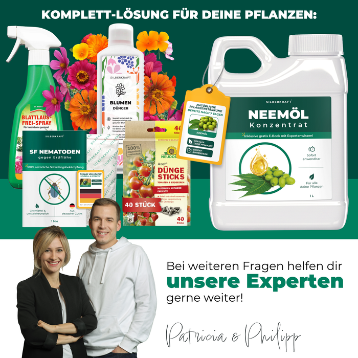 Neemöl mit Emulgator – Pflegendes Neemöl-Konzentrat für Deine Pflanzen - Silberkraft