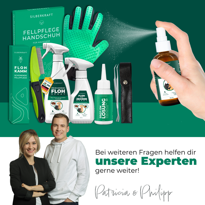 Kolloidales Silberspray 100 ml - Spray zur Wundheilung - Hautpflege bei Ungezieferbefall, Juckreiz, Infektionen, Entzündungen - für Hunde, Katzen, Nagetiere und andere Haustiere - Silberkraft