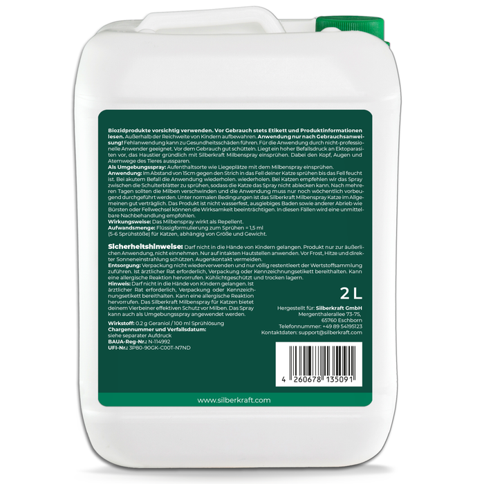 Milbenspray für Katzen - Silberkraft