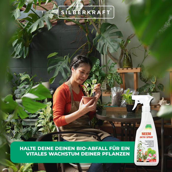 Neem Aktiv Spray: Pflege und Gesunderhaltung von Garten- und Zimmerpflanzen - Silberkraft
