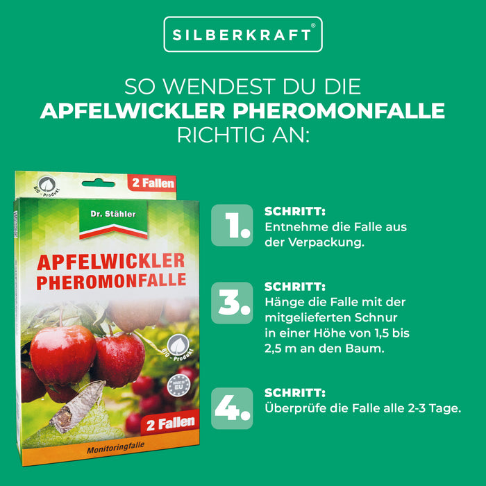Apfelwickler Pheromonfalle: Effektiver Schutz für Obstbäume - Silberkraft