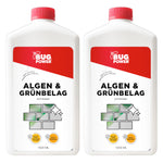 Professionele algen- en groenaanslagverwijderaar - vloeibaar concentraat voor het reinigen van stenen trappen en tegels - geschikt voor uiteenlopende ondergronden - Silberkraft