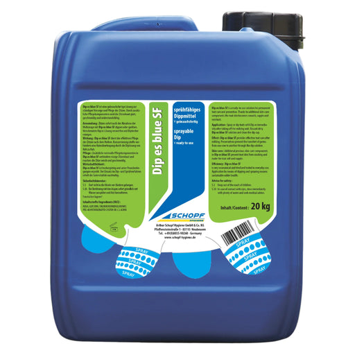 Dip's blue SF: verspuitbaar verzorgend dompelmiddel voor veerkrachtige spenen - Silberkraft