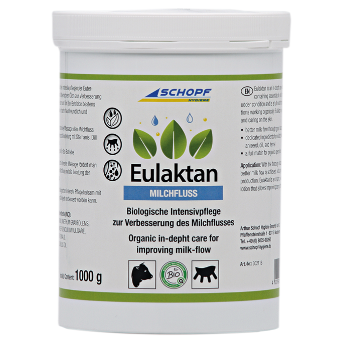 Eulaktan: Uierbalsem met essentiële oliën voor de vitaliteit van het uierkwartier