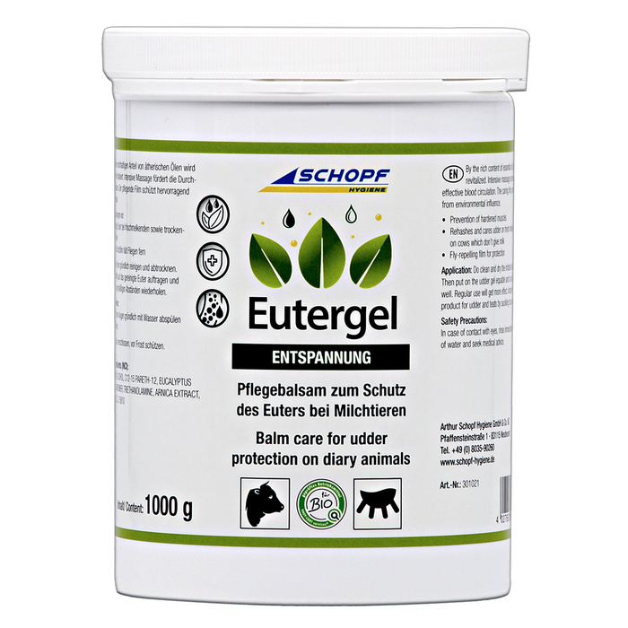 Eutergel grün: Schützendes Pflegebalsam für Kühe - Silberkraft