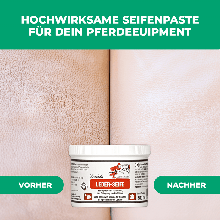 Glattleder-Pflege: Hochwirksame Seifenpaste für Pferdeequipment - Silberkraft