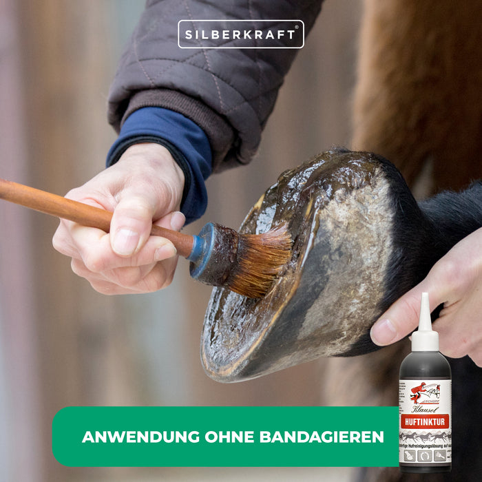 Huftinktur für Pferde: Sofortige Hilfe bei akuten Hufproblemen - Silberkraft