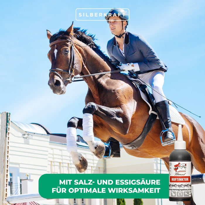 Huftinktur für Pferde: Sofortige Hilfe bei akuten Hufproblemen - Silberkraft