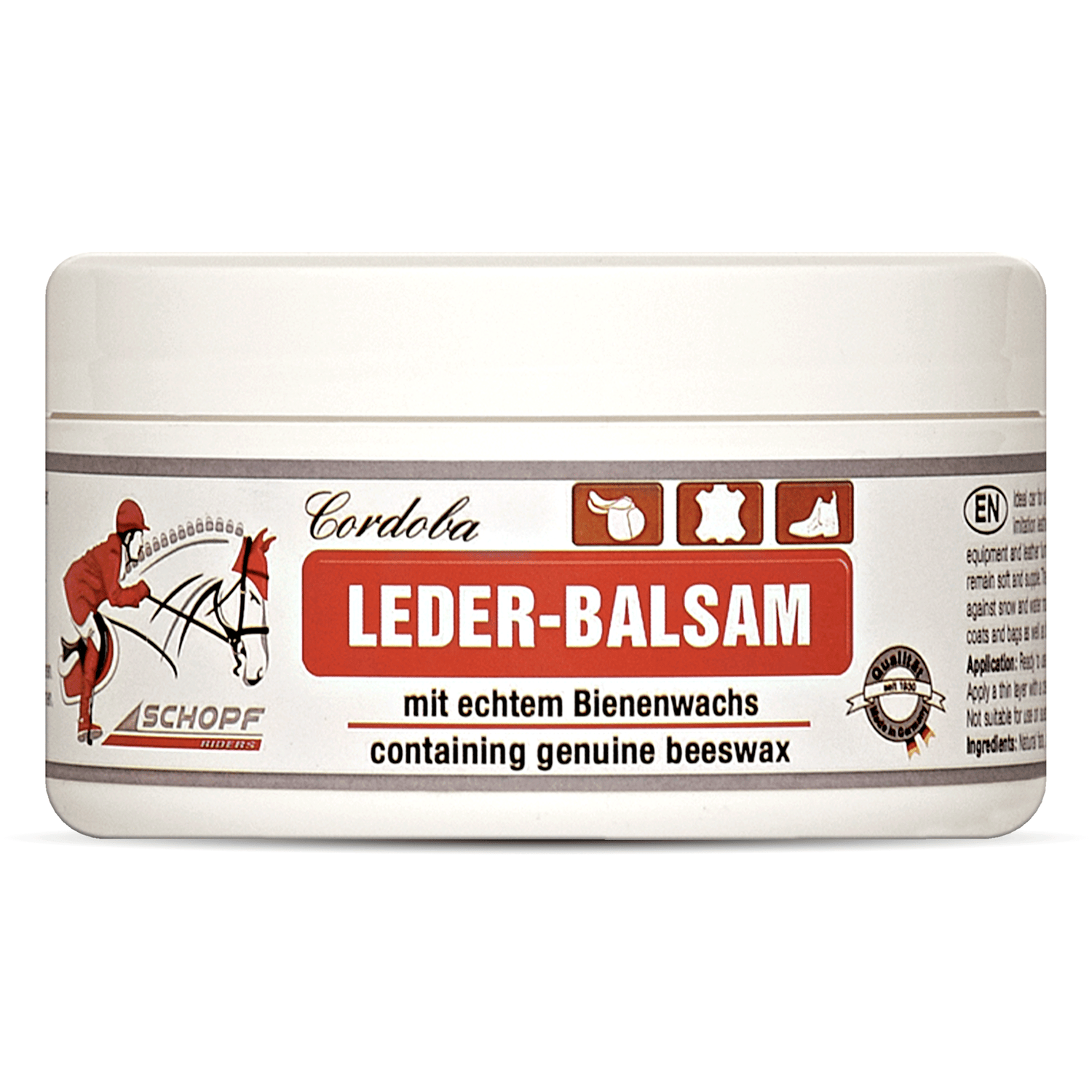Leder-Balsam mit Bienenwachs: Optimale Pflege für Sattel und glattes Leder - Silberkraft