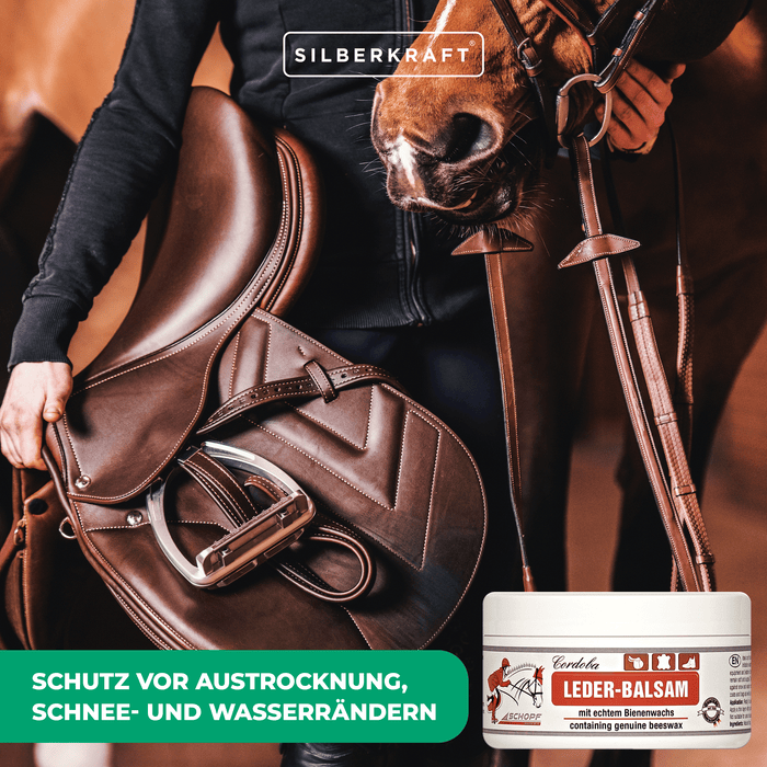 Leder-Balsam mit Bienenwachs: Optimale Pflege für Sattel und glattes Leder - Silberkraft