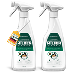 Silberkraft Konijnen- & Cavia Mijtenspray - Multiverpakking met meerdere spuitflessen van 500 ml voor effectieve mijtenbestrijding. Onmiddellijke en langdurige werking tegen mijten bij knaagdieren en hun omgeving. Duurzame verpakking gemaakt van gerecycled plastic. Met een aangename citroengeur. Gemaakt in Duitsland.