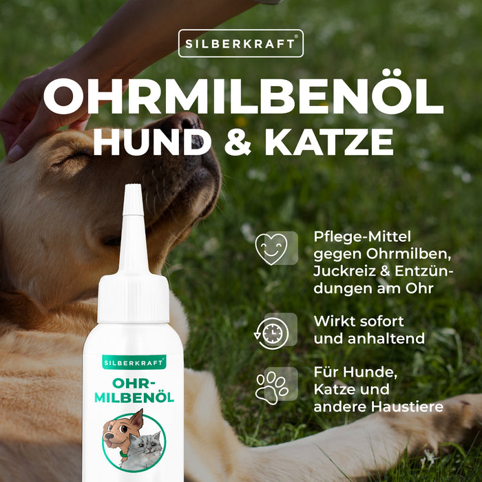 Ohrmilbenöl Hund/Katze - Silberkraft