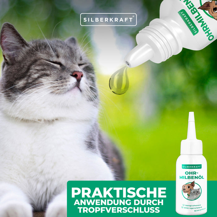 Ohrmilbenöl Hund/Katze - Silberkraft