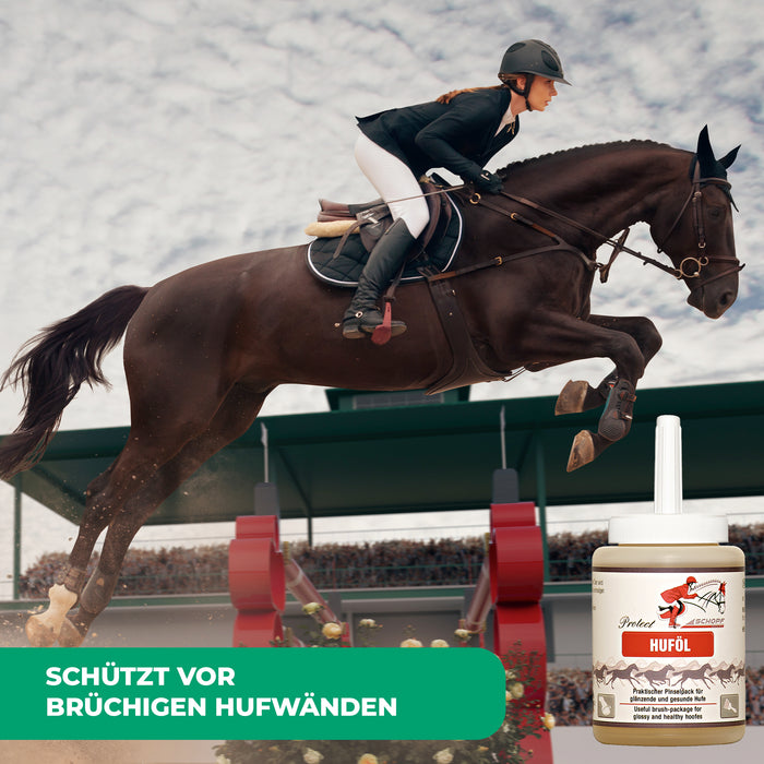 Pflegendes Huföl mit Schutzbarriere für kräftige und gesunde Pferdehufen - Silberkraft