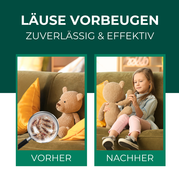 Läusespray für Textilien und Kopfläuse vorbeugen Spray - Silberkraft