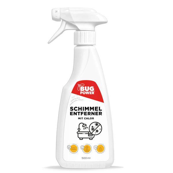 Schimmelverwijderingsspray met chloor - voor tegels, voegen, wanden en plafonds. Schimmelverwijderaar actief chloor - Silberkraft