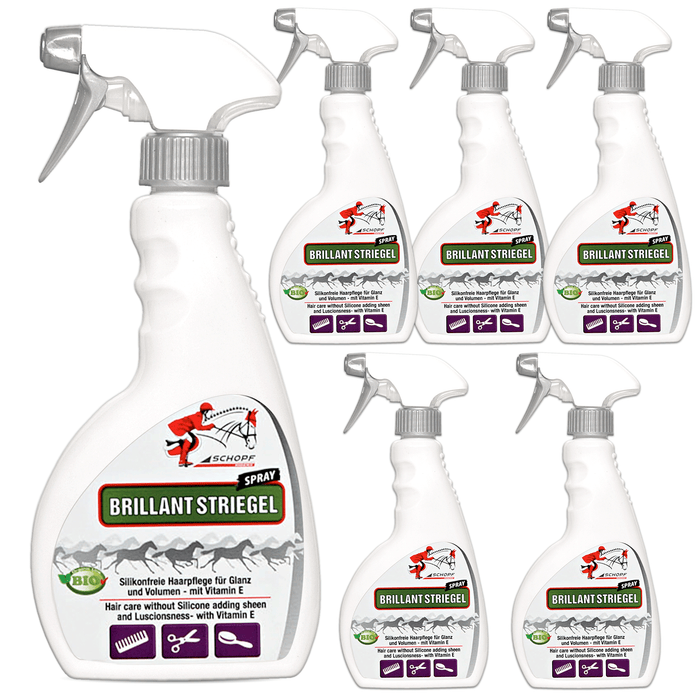 Staart- en manenspray Briljant voor glanzend paardenhaar - Silberkraft